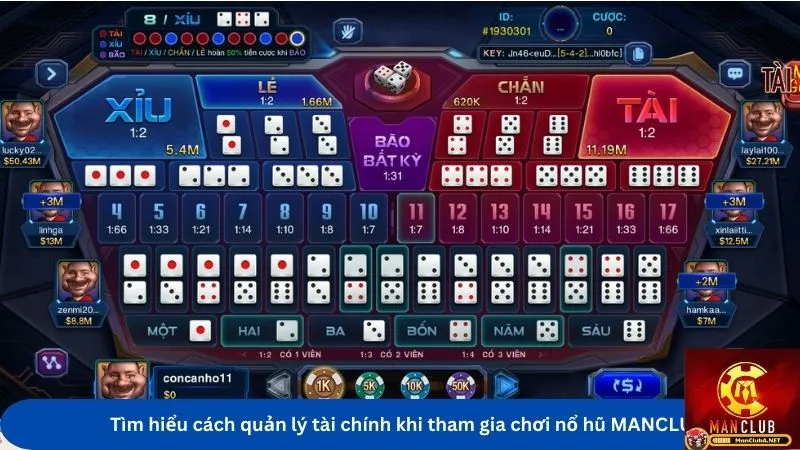 Tìm hiểu cách quản lý tài chính khi tham gia chơi nổ hũ MANCLUB